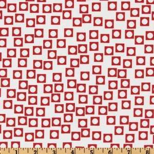  44 Wide Moda Sherbet Pips Squares Vanilla/Cherry Fabric 