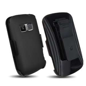 Kyocera Brio S3015 (3in1) Screen Guard Holster Case Combo w/ Kickstand 
