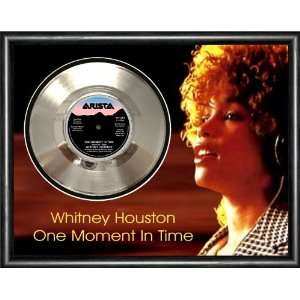  Whitney Houston One Moment In Time Framed Silver Record 