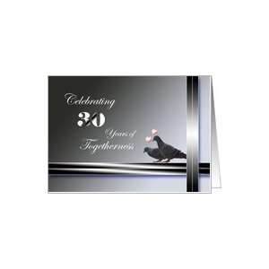  30th Wedding Anniversary Invitation Pigeons Card Health 