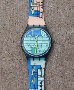 Metroscape Alessandro Mendini design Swatch watch  