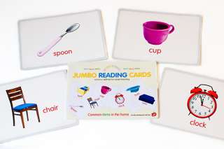 My First Academy Jumbo Reading Cards   Common Items in the Home