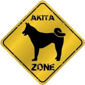  New  Akita Zone   Old / Vintage  Crossing Sign Dog: Home 