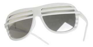 Kanye West Half Shut Shutter Shades Sun glasses White  