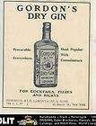 1903 Gordons Dry Gin Ad Van Nostrands PB Bunker Hill Ale Beer