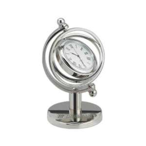   post gimbled quartz clock swivels on all 3 axis.