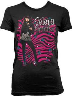 Selena Gomez   Pink Zebra   Large (10/12) Girls T Shirt  