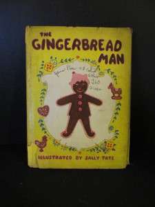   GINGERBREAD MAN A Story Retold 1944 Whitman Fuzzy Wuzzy Book DJ Tate