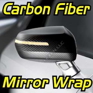 12 X 24 3D CARBON FIBER SIDE MIRRORS WRAP SHEET VINYL DECAL JDM CAR 