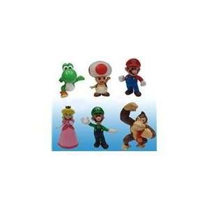  Super Mario Bros Mini Figures Wave 2 Set Of 6: Toys 