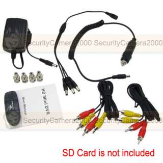 Mini Security CCTV DVR Recorder Motion Detection Overwrite Schedule 