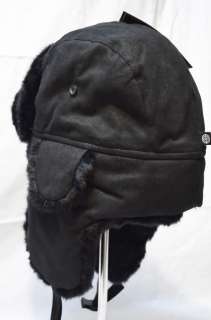 NEW BOMBER FAUX SUEDE LEATHER FUR WARM SKI EAR FLAP RUSSIAN TRAPPER 