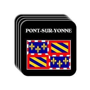  Bourgogne (Burgundy)   PONT SUR YONNE Set of 4 Mini 