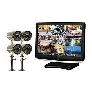   TFT LCD 500GB DVR System with 4 Night Vision Cameras: Camera & Photo