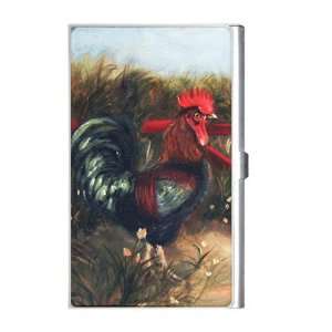   Edition Violano Business Card Holder Rooster Chicken: Office Products
