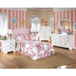  Ashley Furniture Alyn Pink Headboard Bedroom Set (Full 