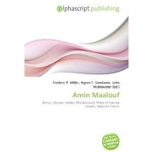  Amin Maalouf (9786133975217) Books