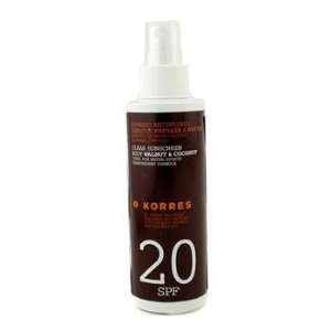  Korres Walnut & Coconut Body Clear Sunscreen SPF 20 