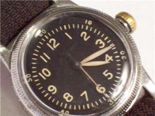   Military Waltham Wristwatch Year 1945 16 Jewels, 6/0S US Army LOOK
