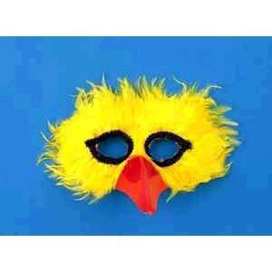  Half Mask   Feather Bird Yellow Accessory: Toys & Games