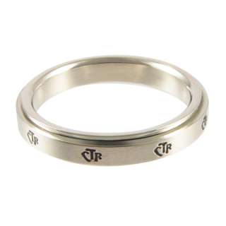 NEW Womens Stainless Steel Mini Spinner CTR Ring  