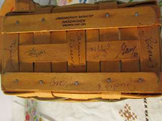 2001 Longaberger Bee Basket Imagine, Believe, Achive 8 Childrens 