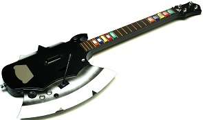 New Rock Zero Axe Wireless Guitar for Wii/PS3/PS2  