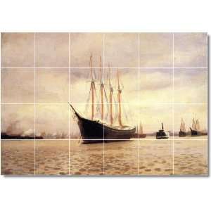  Thomas Anschutz Ships Kitchen Tile Mural 8  32x48 using 