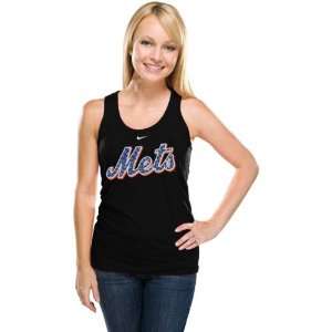  New York Mets Womens Black Bling Tank Top: Everything 