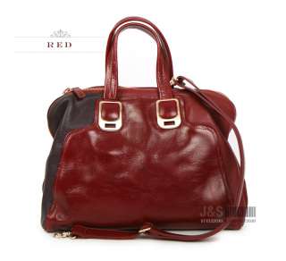 Style2030 New KOREA GENUINE LEATHER Hobo Handbags Tote Shoulder Bag 