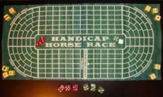 Vtg Dice O Rama Horse Craps Gambling Game Wood Shut The Box Slot 