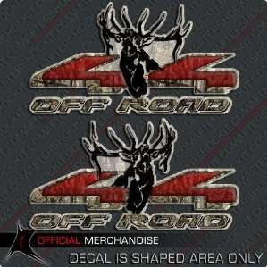 Elk 4x4 Truck Sticker Decal Bull Hunting Camouflage Camo:  
