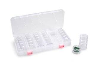 Darice 2025 252 Bead Container with 28 Storage Jars