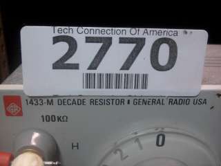 GenRad General Radio 100K ohm Decade Resistor 1433 M for sale at http 