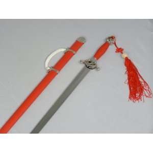 Tai Chi Chinese Sword   Ying Yang Symbols + Well Balanced   RED 