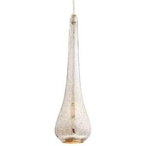  Glass Pendant   1 Light   Antique Mercury Finish   Arianna Collection