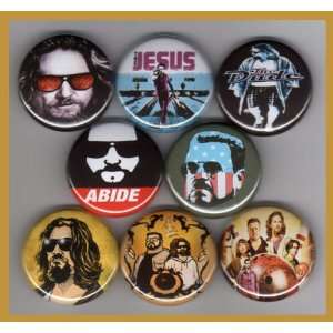  The Big Lebowski Set of 8   1 Inch Buttons: Everything 