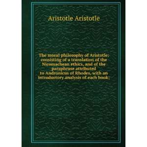   an introductory analysis of each book; Aristotle Aristotle Books