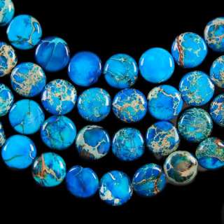 V2208 10x4 Sea Sediment Jasper Round Loose Beads 16  