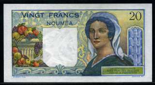 New Caledonia 1963, 20 Francs, P50c, UNC  