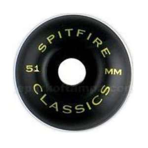  Spitfire Classic Blackout Skateboard Wheels: Sports 