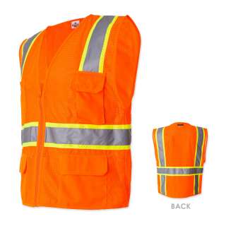   Vest Ultra Cool Multi Pocket Lime Orange M 5XL 1195 1196 ANSI  