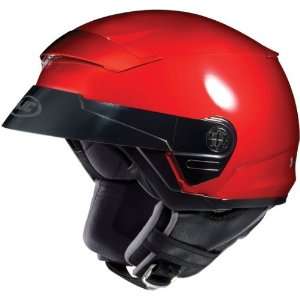   Open Face Motorcycle Helmet Candy Red XXS 2XS 0822 0121 02: Automotive