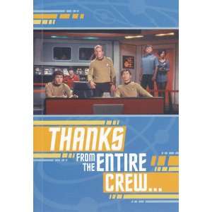  Greeting Card Thank You Star Trek Thanks from the Entire 
