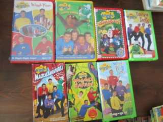 Wiggles VHS Tapes Safari Yummy Wiggly Play Time Lot  