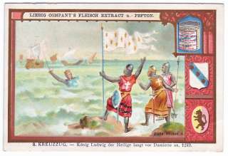 1897 CRUSADES Card SAINT LOUIS Louis IX of France 1249  