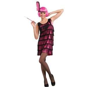  Forum Novelties F62840 XL Womens Jazzy Hot Pink Flapper 