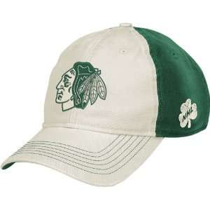  Chicago Blackhawks St. Patricks Day Cap by Reebok: Sports 