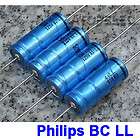 4pcs Philips BC LL KO 118 Axial Capacitor 47uF/100V