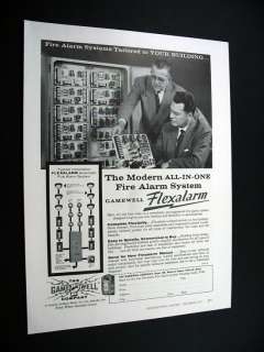 Gamewell Flexalarm Fire Alarm System 1957 print Ad  